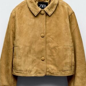 Zara girls suede jacket